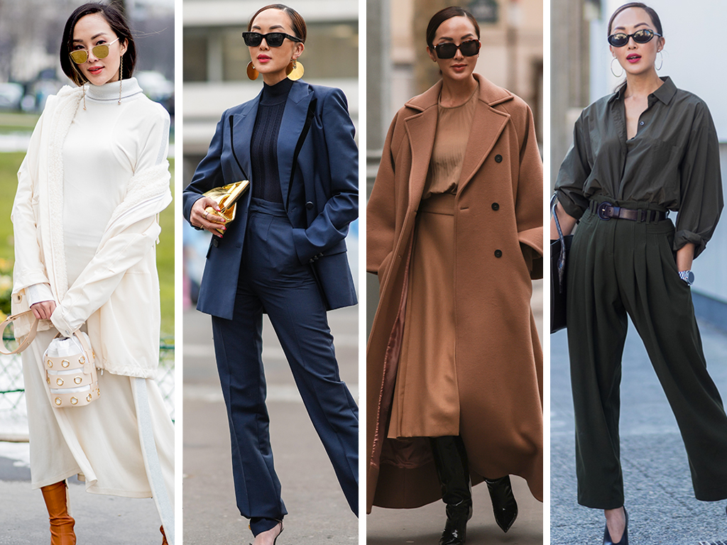 Девушка в монохромном образе из денима